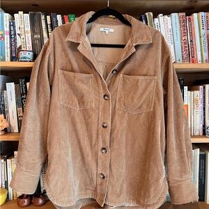 Madewell Corduroy Kentwood Oversized Shirt-Jacket